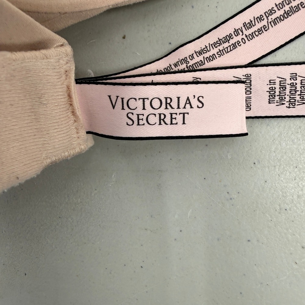 Victoria's Secret Incredible Lined Demi Bra Womens 34C Beige‎ Underwire 398058 - Picture 6 of 11